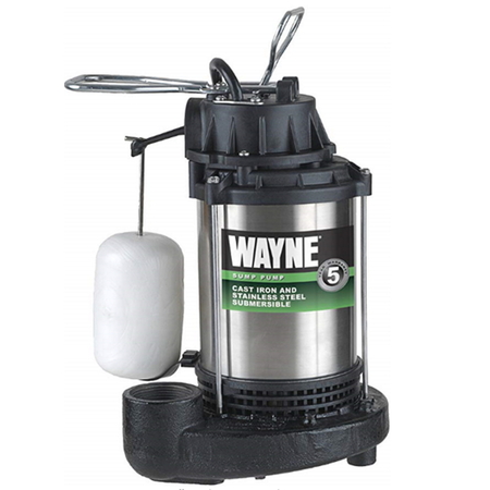 WAYNE SUMP PUMP 1/2HP 5100 GPH CDU800SS